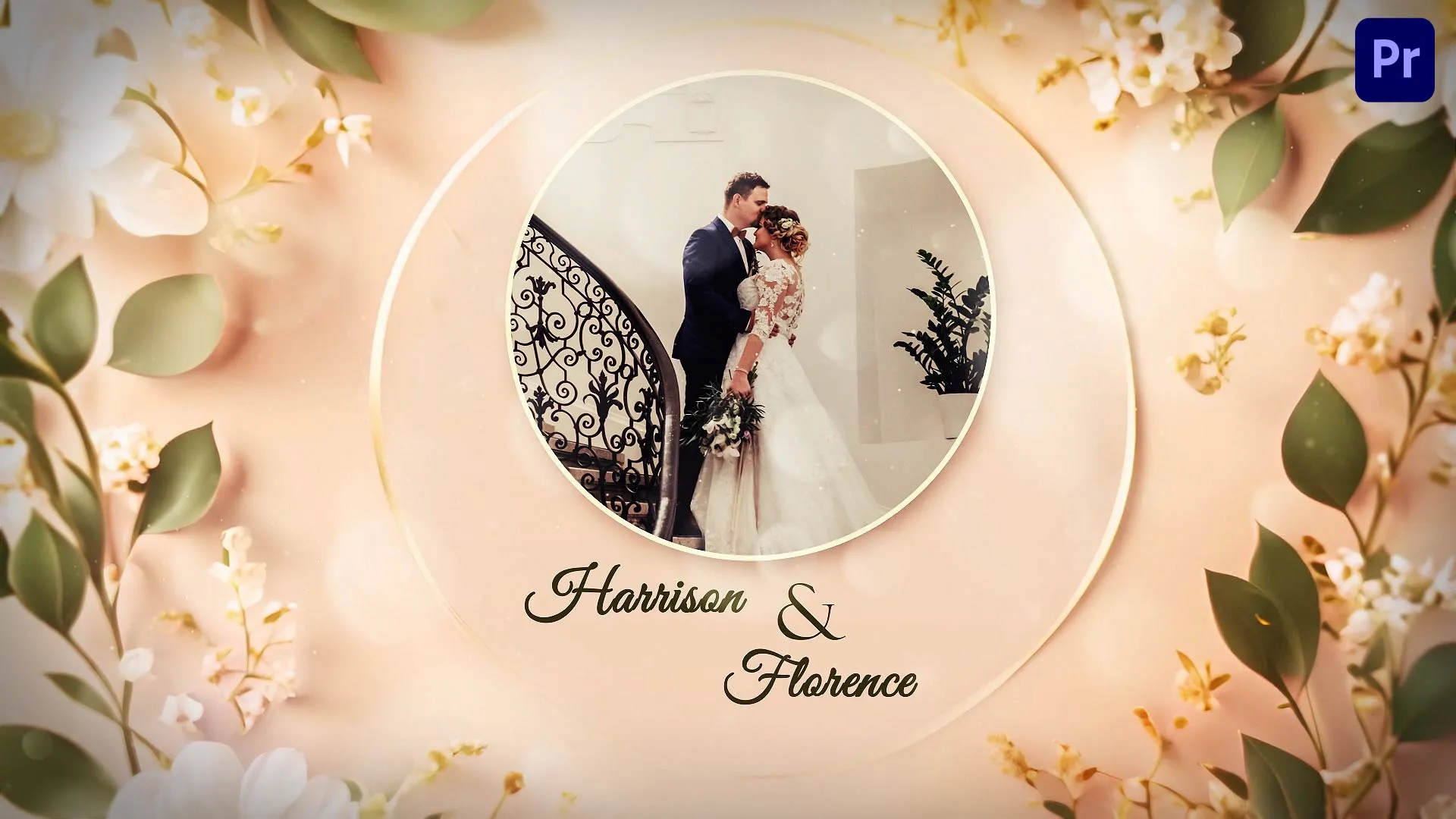 Beautiful Romantic 3D Floral Wedding E-Card Slideshow